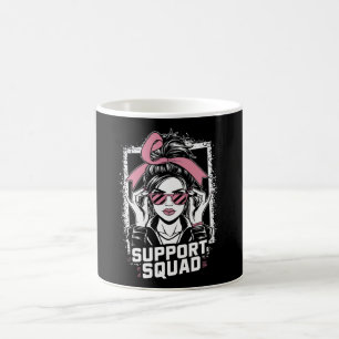 Unterstützungsteam Unordentlicher Knoten Rosa Krie Kaffeetasse