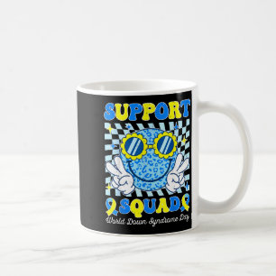 Unterstützungsteam Welt-Down-Syndrom-Bewusstseinsk Kaffeetasse