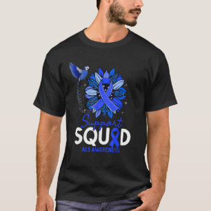 Unterstützungstrupp Sonnenblume Kolibri ALS-Bewuss T-Shirt