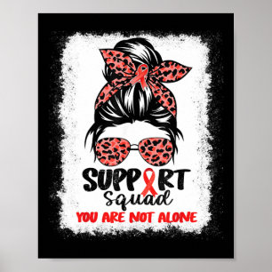 Unterstützungstrupp Unordentlicher Knoten Roter Kr Poster