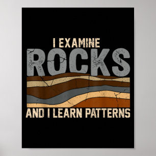 Untersuche Gesteine und lerne Muster Geologie Wiss Poster