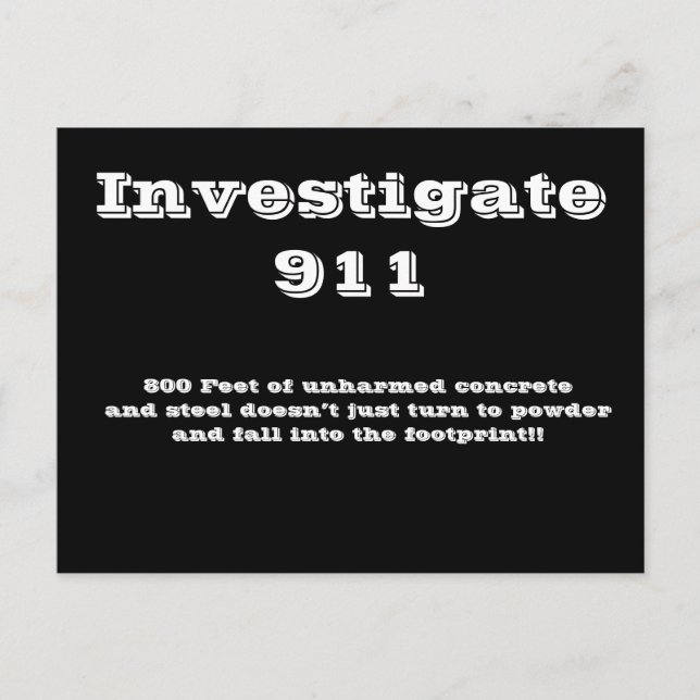 Untersuchung 911 postkarte (Vorderseite)