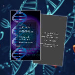 Untersuchung der Blue DNA Fingerprint Science Visitenkarte<br><div class="desc">Eine moderne berufliche Visitenkarte zum Thema Wissenschaft mit blauer DNA und Fingerabdruck. Ideal für alle,  die in der Medizin,  der Kriminalitätsforschung,  der Datenanalyse oder anderen forschungsbasierten Unternehmen verlobt sind.Entwickelt von Thisisnotme©</div>