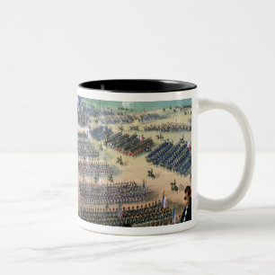 Untersuchung der Truppen Zweifarbige Tasse