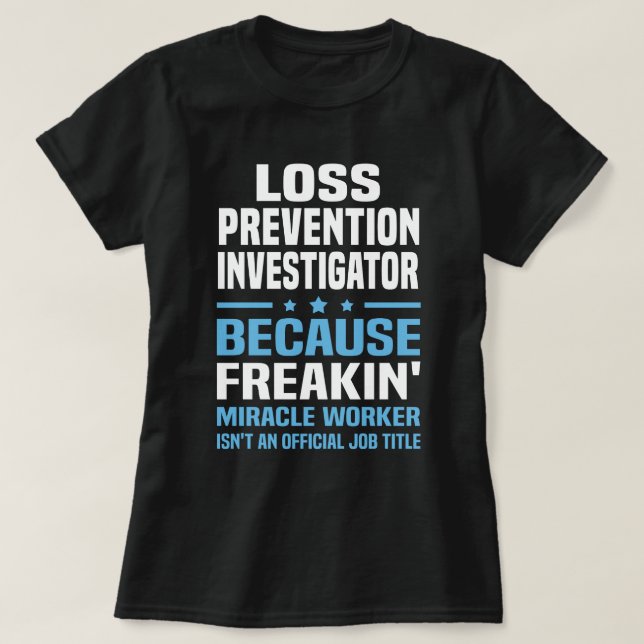 Untersuchung der Verlustvermeidung T-Shirt (Design vorne)