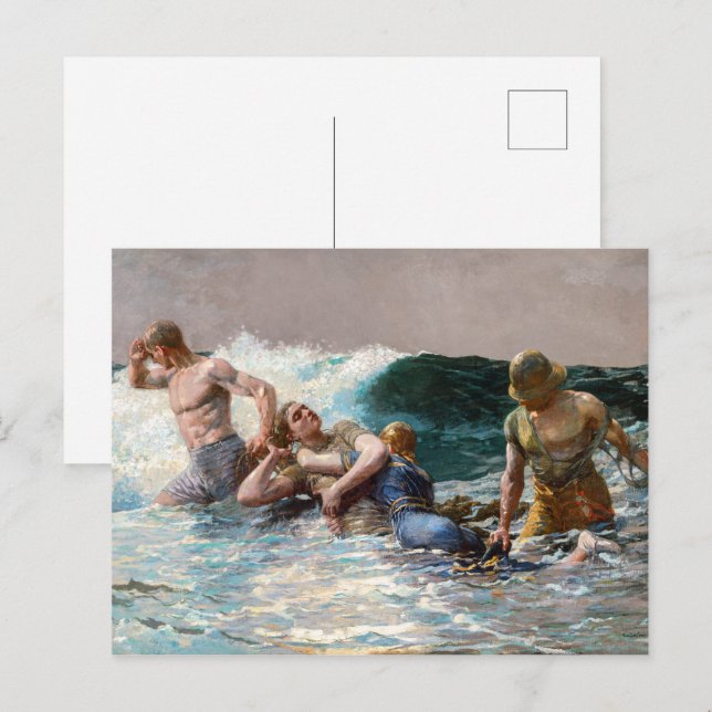 Untertasse | Winslow Homer | Postkarte (Vorne/Hinten)