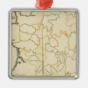 Unterteilung von Frankreich Silbernes Ornament