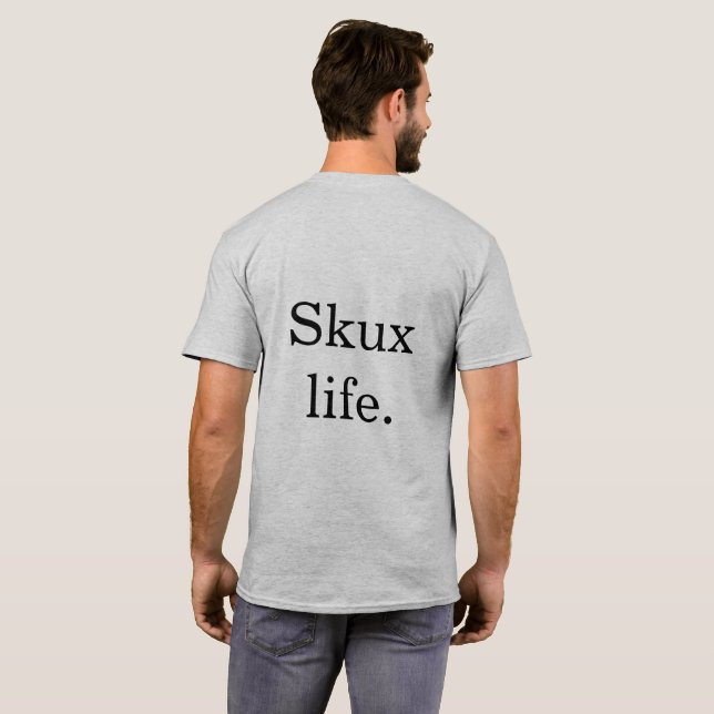 Untertriebenes Skux: Skux Leben-Shirt T-Shirt (Schwarz voll)