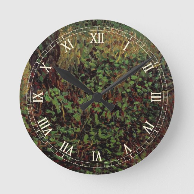 Unterwachstum von Vincent van Gogh Runde Wanduhr (Vorderseite)
