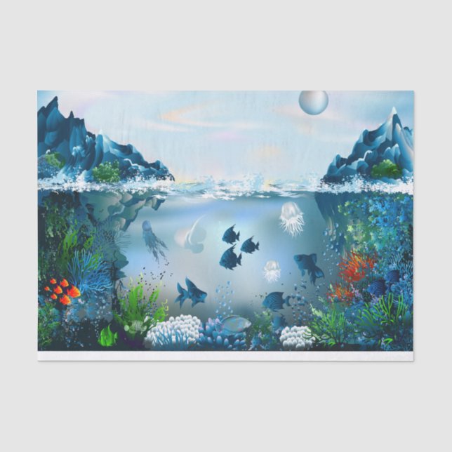 Unterwasser 5A Seidenpapier (Vorderseite)