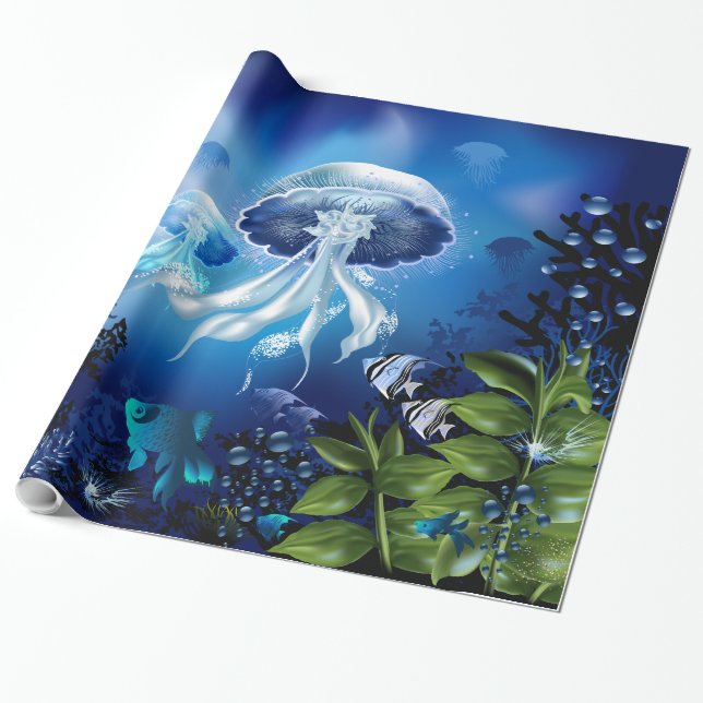 Unterwasser-6A-Schleifpapier Geschenkpapier (Ungerollt)