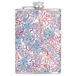 Unterwasser-Aquarell-Zusammensetzung Reihe Design  Flachmann