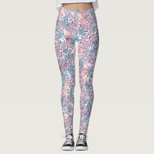 Unterwasser-Aquarell-Zusammensetzung Reihe Design Leggings