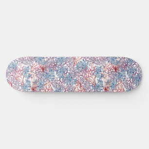 Unterwasser-Aquarell-Zusammensetzung Reihe Design Skateboard