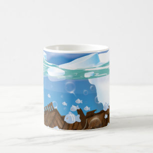 Unterwasser-Arktis Kaffeetasse