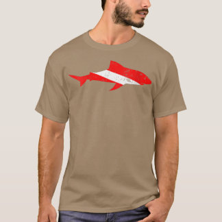 Unterwasser der Taucherflagge "Womens Shark Scuba T-Shirt