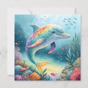 Unterwasser-Dolphin Einladung