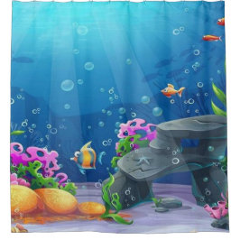 Unterwasser Duschvorhang
