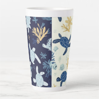 "Unterwasser-Flucht - Meeresschildkröte Kunst Milchtasse