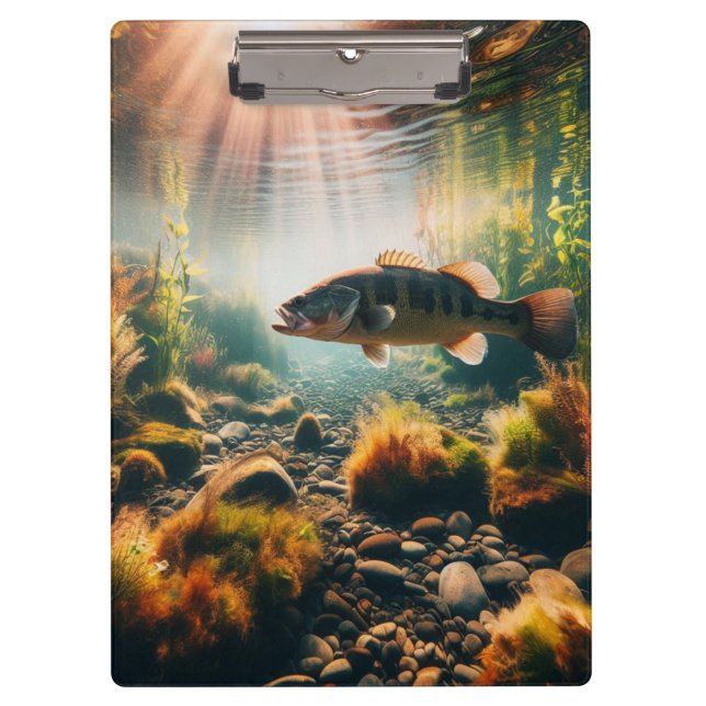 Unterwasser-Großmutterbass Klemmbrett (Vorderseite)