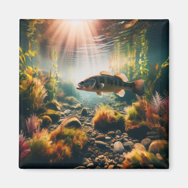 Unterwasser-Großmutterbass Magnet (Vorne)