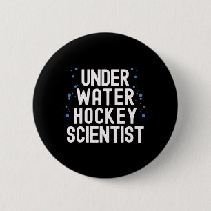 Unterwasser-Hockeyspieler Schwimm-Mannschaftssport Button