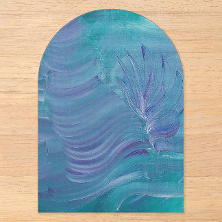 Unterwasser-Magie Einzigartige Farbige Abstrakte K Acryleinladungen