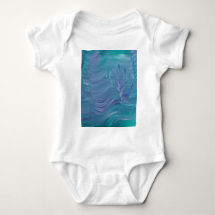 Unterwasser-Magie Einzigartige Farbige Abstrakte K Baby Strampler