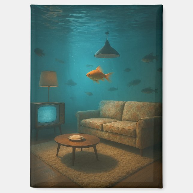 Unterwasser-MCM Wohnzimmer Magnet (Vorderseite)