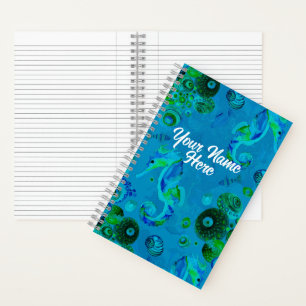 Unterwasser-Meereskreaturen-Notebook Notizbuch
