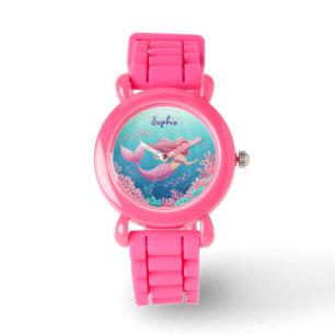 Unterwasser-Meerjungfrauen Armbanduhr
