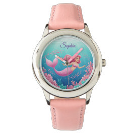 Unterwasser-Meerjungfrauen Armbanduhr