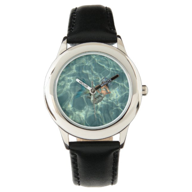 Unterwasser-Mermaid Armbanduhr (Vorderseite)