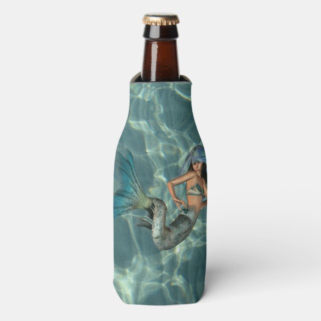 Unterwasser-Mermaid Flaschenkühler (Flaschenvorderseite)
