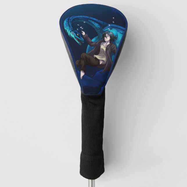Unterwasser mit einem Plesiosaurus Golf Headcover (Vorderseite)