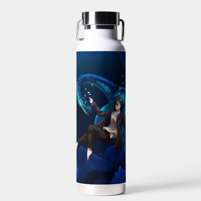 Unterwasser mit einem Plesiosaurus Trinkflasche (Vorne)