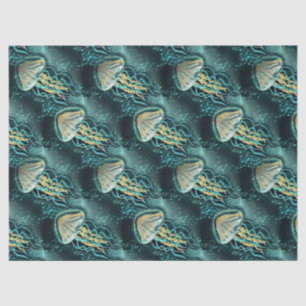 Unterwasser-Quallen-Aquamarines Gewebepapier Seidenpapier