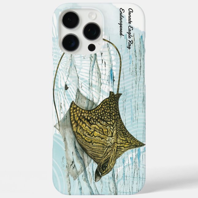 Unterwasser Schöner handgemalter Verzierter Adlers iPhone 16 Pro Max Hülle (Rückseite)