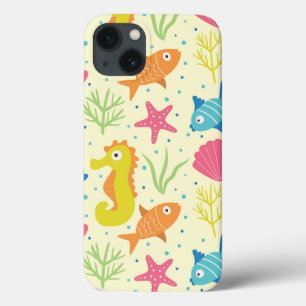 Unterwasser-Seepferdchen, Seestern und Muscheln  Case-Mate iPhone Hülle