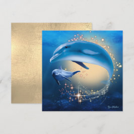 Unterwasser Sparkle Ocean Fantasy Dolphines Card