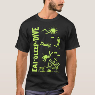 Unterwasser-Tauch- Taucher Wassersport Tauch- T-Shirt