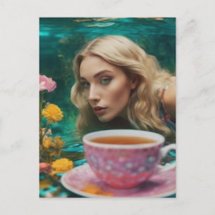 Unterwasser-Tee Postkarte
