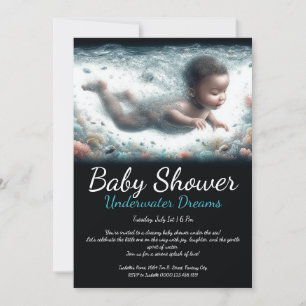 Unterwasser-Träume - Babydusche Einladung
