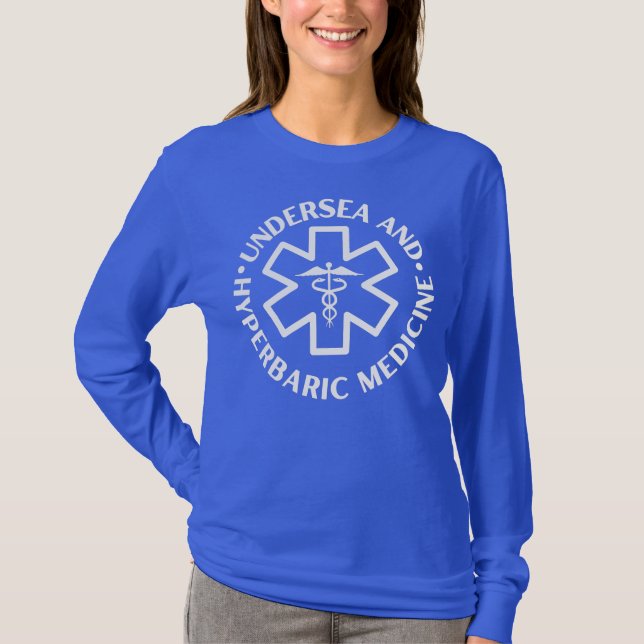 Unterwasser- und Hyperbarikmedizin Ärztin Krankens T-Shirt (Vorderseite)