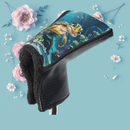 Unterwasserabenteuer mit der fröhlichen Schildkröt Golf Headcover