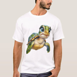 Unterwasserabenteuer mit der fröhlichen Schildkröt T-Shirt