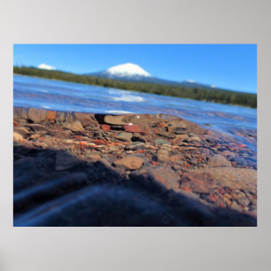 Unterwasseransicht Little Lava Lake, Oregon Poster