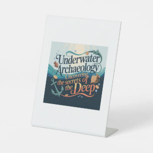Unterwasserarchäologie Sockelschild