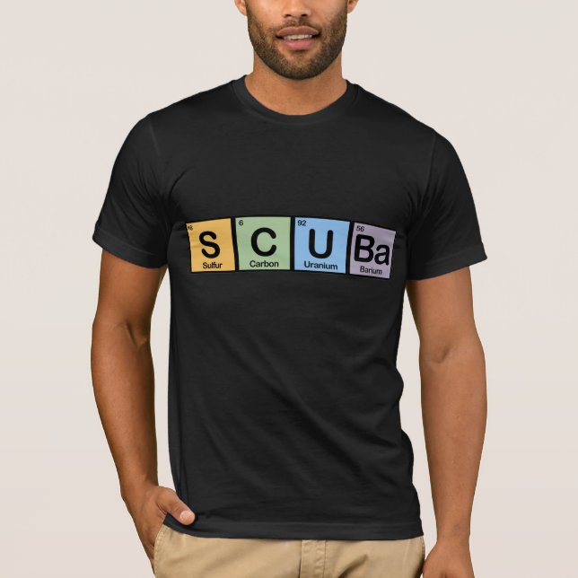 Unterwasseratemgerät hergestellt von den Elementen T-Shirt (Vorderseite)