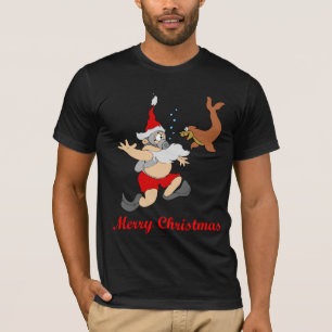 Unterwasseratemgerät-Sankt-Dunkelheits-T - Shirt